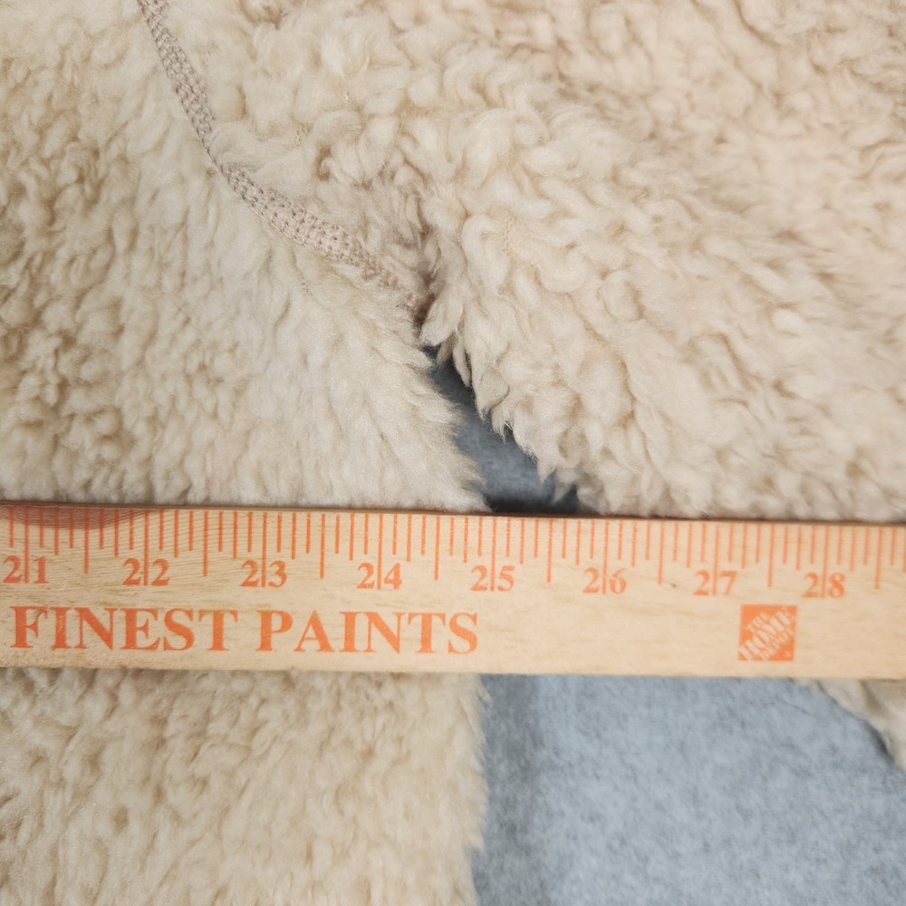 Patagonia Jacket Womens XL Oatmeal Dark Natural Lunar Dusk Deep Pile Sherpa - Picture 11 of 11
